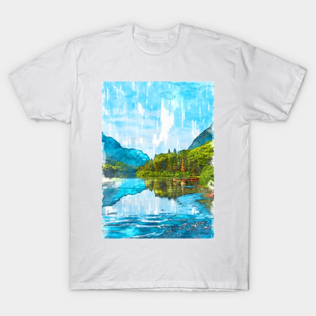 Lake In Quebec Canada. For Nature Lovers. T-Shirt by ColortrixArt